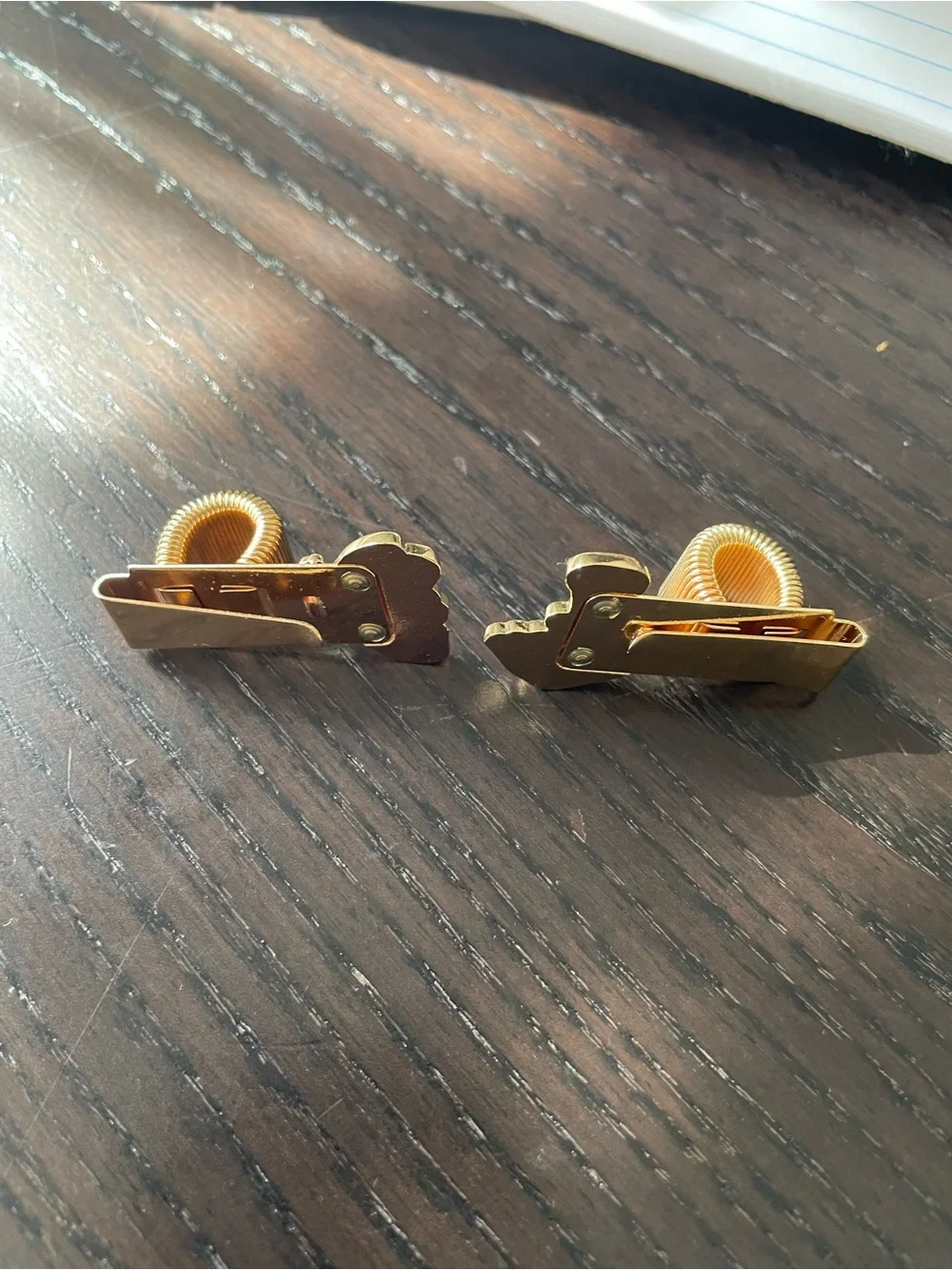 Gold book pen Clip with Orange Butterfly and Purple Mushroom 🍄